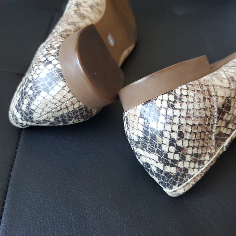 Kate Spade Snake Skin Slip On Flats - Picture 6 of 8